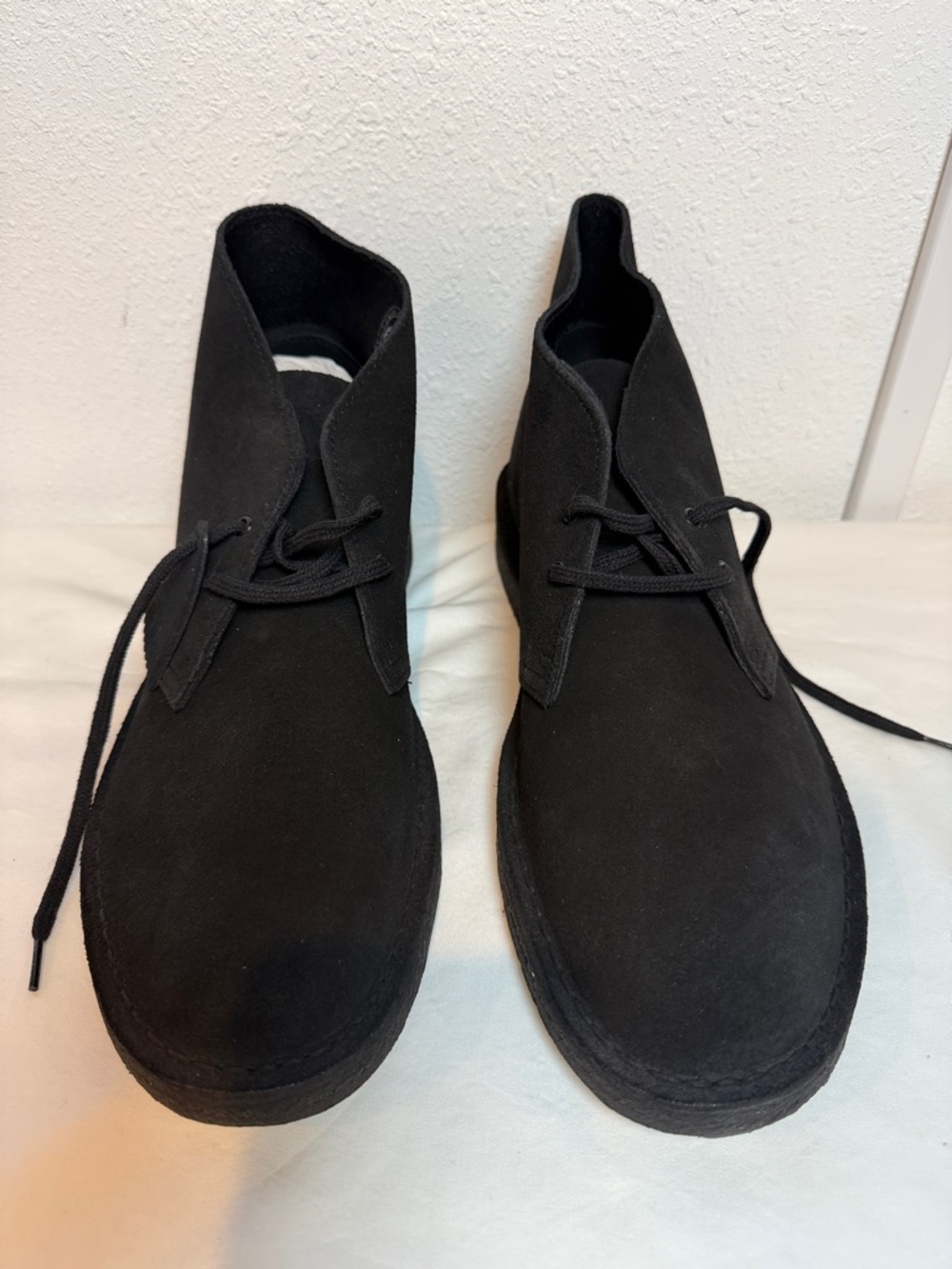 New Clarks Original Desert Boots Black Suede- Size 11 Men’s - Picture 2 of 5